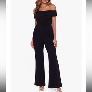 Off the Shoulder Wide Leg Jumpsuit